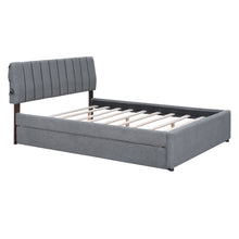 Load image into Gallery viewer, Upholstered Platform Bed With Trundle