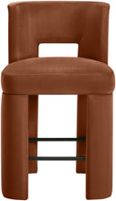 Load image into Gallery viewer, Zuno - Velvet Performance Fabric Upholstered Counter Stool (Set of 2)
