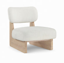 Load image into Gallery viewer, Vetra - Linen Textured Fabric Upholstered Accent Chair With Natural Base