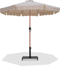 Load image into Gallery viewer, Amalfi - Aluminum Patio Umbrella - Black Base / Light Brown Pole