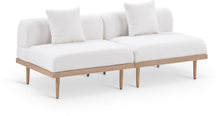 Load image into Gallery viewer, Laguna - 2 Piece Resilient Water Resistant Fabric 71" Outdoor Patio Armless Modular Loveseat