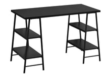 Load image into Gallery viewer, Computer Desk For Home Office, Storage Shelves, Industrial Design