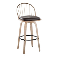 Load image into Gallery viewer, Riley - Industrial / Urban Fixed Height Barstool With Swivel With Removable Cushion (Set of 2)