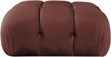 Load image into Gallery viewer, Orin - Velvet Performance Fabric Upholstered Modular Ottoman