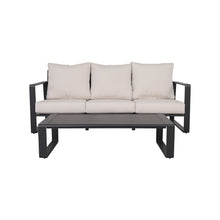 Load image into Gallery viewer, 3 Person Sofa With Rectangular Coffee Table, Cushions Tino Tino - Beige