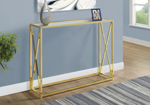 Load image into Gallery viewer, Accent Console Table For Entryway, Contemporary & Modern - Gold