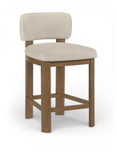 Load image into Gallery viewer, Paloma - Faux Leather Upholstered Counter Stool (Set of 2) - Brown Frame