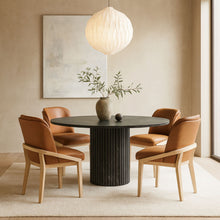 Load image into Gallery viewer, Navo - Faux Leather Upholstered Dining Chair - Natural Base