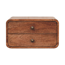 Load image into Gallery viewer, Curved Wall Mounted Bedside Nightstand