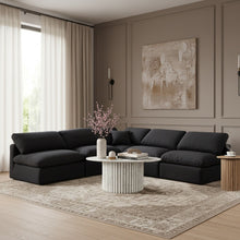 Load image into Gallery viewer, Indulge - Linen 5 Piece Modular Corner Armless Sectional