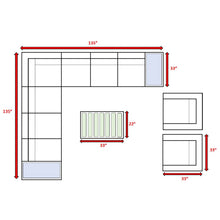 Load image into Gallery viewer, Stylish Entertainment Sectional Set, Outdoor Living