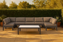Load image into Gallery viewer, Nizuc - Outdoor Patio 7 Piece Modular Sectional With Gray Frame