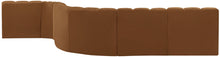 Load image into Gallery viewer, Arc - Velvet 7 Piece Modular Sofa - Saddle