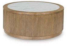 Load image into Gallery viewer, Camdill - Round Cocktail Table - Light Brown / White