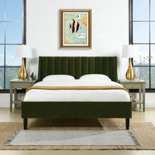 Load image into Gallery viewer, Aspen - Vertical Tufted Modern Headboard Platform Bed Set