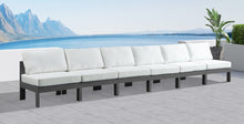 Load image into Gallery viewer, Nizuc - Outdoor Patio 6 Seat Armless Modular Sofa With Gray Frame