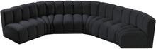 Load image into Gallery viewer, Arc - Velvet 6 Piece U-Shaped Modular Sofa