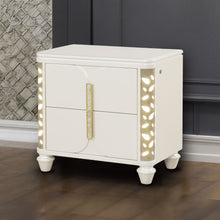 Load image into Gallery viewer, Cinderella - Nightstand With LED Accents And 2 Storage Drawers - Beige