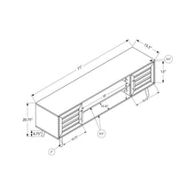 Load image into Gallery viewer, TV Stand, Console, Media Entertainment Center, Storage Cabinet, Transitional