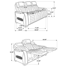 Load image into Gallery viewer, Zuma Dual Power Reclining Sofa Set