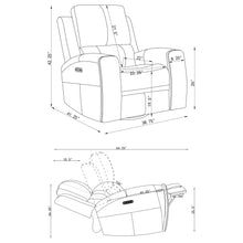 Load image into Gallery viewer, Brickston Triple Power Swivel Glider Recliner