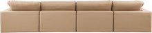 Load image into Gallery viewer, Comfy - Faux Leather Modular Sofa 4 Pieces - Tan