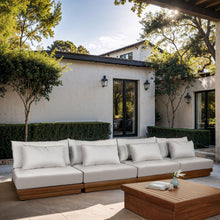 Load image into Gallery viewer, Mirella - 4 Piece Water Resistant Fabric Outdoor Patio Modular Sectional