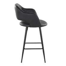 Load image into Gallery viewer, Margarite - Contemporary Fixed Height Counter Stool With Square Footrest (Set of 2)