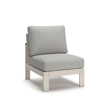 Vista Highlands - Armless Chair With Cushion - Brown / White - Ego Home Furniture