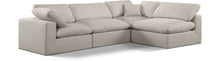 Load image into Gallery viewer, Comfy - 4 Piece Linen Fabric Modular Armless Sectional