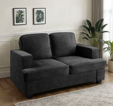 Load image into Gallery viewer, Modern Loveseat, Comfortable 2 Seater Couch With Deep Seating, Loose Back Cushions, Wide Arms