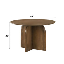 Load image into Gallery viewer, Delmon - Round Dining Table - Dark Walnut