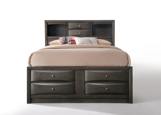 Ireland - Queen Bed With Storage - Gray - Ego Home Furniture