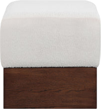 Load image into Gallery viewer, Havre - Ottoman / Stool With Brown Base