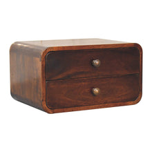 Load image into Gallery viewer, Curved Wall Mounted Bedside Nightstand