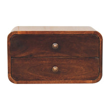 Load image into Gallery viewer, Curved Wall Mounted Bedside Nightstand