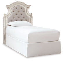 Load image into Gallery viewer, Realyn - Twin UPH Panel Headboard - Chipped White