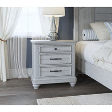 Load image into Gallery viewer, 3 Drawer Nightstand With USB - Gray - Wood