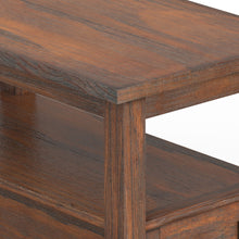 Load image into Gallery viewer, Warm Shaker - Narrow Side Table - Distressed Charcoal Brown