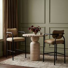 Load image into Gallery viewer, Serava - Vegan Leather Upholstered Bar Stool