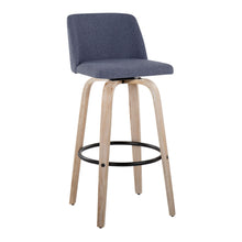 Load image into Gallery viewer, Toriano - Mid-Century Modern Fixed Height BarStool With Round Footrest (Set of 2)