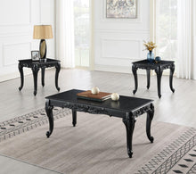Load image into Gallery viewer, T208 - Coffee Table & 2 End Tables - Black