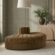 Load image into Gallery viewer, Rummi - Velvet Performance Fabric Upholstered 2 Piece Rounded Modular Loveseat