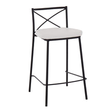 Load image into Gallery viewer, Modern Charlotte - Contemporary Fixed Height Counter Stool (Set of 2)