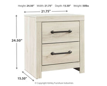 Load image into Gallery viewer, Cambeck - Two Drawer Night Stand - Whitewash