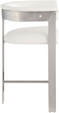 Load image into Gallery viewer, Romeo - Faux Leather Counter Stool With Silver Base (Set of 2)