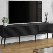 Load image into Gallery viewer, TV Stand, Media Entertainment Center, Storage Cabinet, Console, Storage Shelves, Bedroom, Living Room, Contemporary, Modern - Black