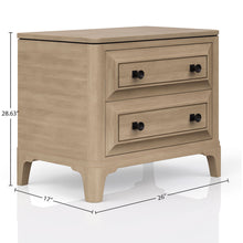 Load image into Gallery viewer, 2 Drawer Nightstand - Sand