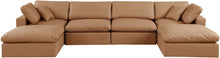 Load image into Gallery viewer, Comfy - 6 Piece Faux Leather Modular Double Chaise Sectional