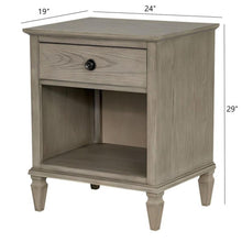 Load image into Gallery viewer, Victoria - Nightstand With Open Storage